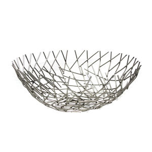 Modern Design Kitchen & Table Round Shape Top Iron Metal <b>Bowl</b> <b>Silver</b> Color Serving <b>Bowl</b> and Decorative <b>Bowls</b> Handmade - Product Image 6