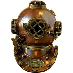 Casco Náutico de Metal con Acabado en Cobre Estilo Antiguo, Casco de Buceo Marítimo para Decoración de Lujo, Disponible al Mejor Precio - Product Image 3