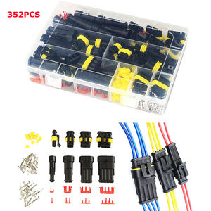 352 pièces Connecteurs étanches IP68 pour voiture PCB FPC Câble électrique Kit de connecteurs 1/2/3/4 broches Bornes Faisceau de câblage Prise - Product Image 2