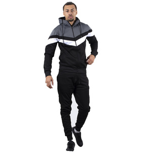 Vente en gros Survêtements pour garçons Sweat à capuche de travail à fermeture éclair avec pantalon confortable Survêtements deux pièces pour jogging pour adultes - Product Image 1