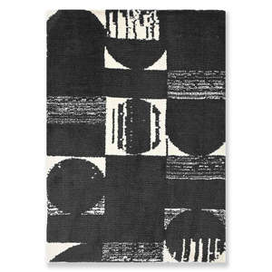 Alfombra de lana moderna con mechones a mano, Alfombra de pelo cortado de diseñador 6x9 para sala de estar y dormitorio, lana pura con mechones - Product Image 1