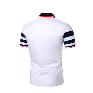 Polos de hombre de tela de punto personalizados con cuello que absorbe la humedad manga corta verano casual polos de talla grande disponibles - Product Image 2