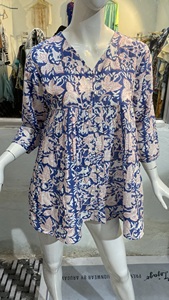 Tuniques Maxi 2024 Dernières Tendances Hauts pour Femmes et Filles Haut Style Occidental 100% Coton Broderie Lavable Naturel Inde - Product Image 4