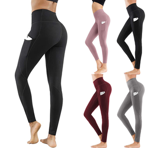 Fitness sport Leggings pantalons de Yoga taille haute pantalons longs taille croisée femmes hanche Push UP collants femmes Leggings pour Fitness - Product Image 6