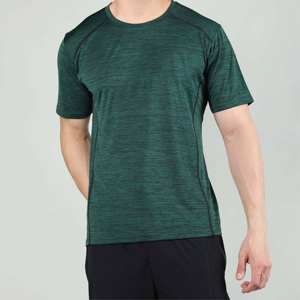 Camiseta de manga corta con logotipo personalizado para gimnasio atlético, camiseta ecológica de poliéster Spandex para hombre, perfecta para uso en verano - Product Image 1