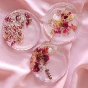 <b>Square</b> Resin Coasters With sharp <b>Edges</b> for a Contemporary Aesthetic Single Piece at Very Affordable Price - Product Image 5