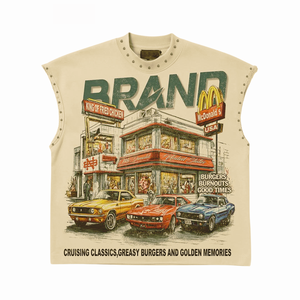 Venta al por mayor Streetwear Tank Top Hombres Mujeres Casual Sin mangas Muscle Tee Logotipo personalizado Impresión Moda Verano Outfit Proveedor - Product Image 4