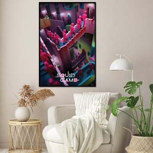 Póster de Estilo Moderno de Squid Game con Diseño de Escaleras Locas para Decoración de Pared de Netflix - Product Image 5