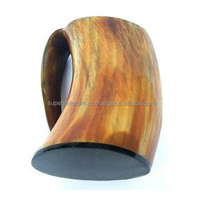 Tasse en corne à thème coloré, meilleure décoration intérieure, conception de matériau Unique avec couleur naturelle, tasse à boire hautement conçue - Product Image 4