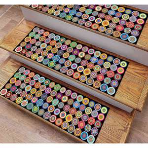 Alfombra Estampada Colorida: Moderna, Veraniega, Personalizada, para Entrada, Escaleras, Escalones - Product Image 3