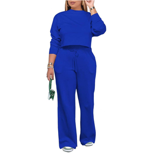 Wholesale Women <b>Tracksuits</b> Ladies Fashion Sweat Suit <b>Plain</b> <b>Tracksuit</b> Women Latest Design <b>Tracksuits</b> For Female - Product Image 1