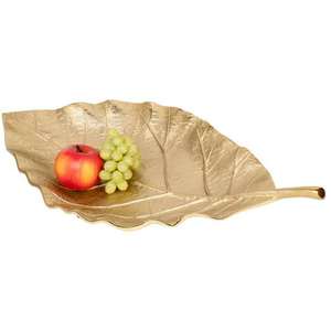 Moderno Frutero de Latón Chapado en Oro con Forma de Hoja para Ramadán y Decoración del Hogar para Bodas, Decoración de Mesa con Acabado de Aluminio - Product Image 5