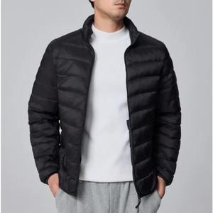 Veste matelassée légère pour homme, manteau matelassé coupe-vent imperméable, coupe-vent chaud d'hiver en toile - Product Image 2