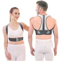 Correcteur de posture de qualité supérieure, ceinture de soutien dorsal pour hommes et femmes, en polyester, protection contre les douleurs aux épaules et au cou