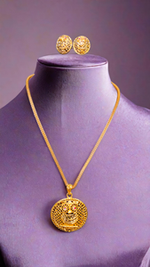 Comprar collar pendientes conjunto con chapado en oro de 22K estilo tradicional collar pendientes conjunto para la venta por los exportadores - Product Image 3