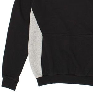 Sudadera de cuello redondo de lana de algodón 100% para hombre con logotipo personalizado paneles grises bordados Impresión digital invierno - Product Image 4