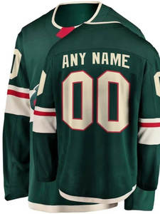 Impresión de transferencia de calor personalizada Logotipo de color personalizado 100% Poliéster Alta calidad Edmonton Hockey Jersey Hombres Mujeres Hockey sobre hielo - Product Image 4