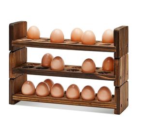 Plateau à oeufs en bois pour accessoires de cuisine Plateau à oeufs pour ustensiles de cuisine de qualité supérieure à des prix acceptables en gros. - Product Image 3