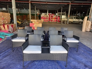 Precio de fábrica Silla de exterior Mimbre 175X66X73Cm Juego de jardín Benchlove Embalaje de cartón Muebles de mimbre hechos en Vietnam - Product Image 6