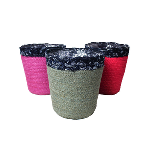 Eco-friendly Handmade Durable Lightweight Jute <b>Plant</b> <b>Pots</b> Indoor/Outdoor <b>Hanging</b> Baskets 2L Capacity - Product Image 1
