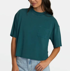 Women's Breathable Cropped <b>T</b>-<b>Shirts</b> <b>Raglan</b> Sleeves Custom Logo Solid Print Jersey Casual Wear Short Sleeve Crop Tops Wholesale - Product Image 5