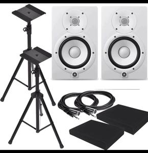 NOUVEAU Moniteurs de studio professionnels originaux HS8 amplifiés X2 (paire) Blancs Prise en charge OEM/ODM Industriel/DIY Inclus - Product Image 1