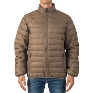 Wholesale Custom Men's Stand Collar Winter <b>Waterproof</b> <b>Padded</b> Bubble <b>Jacket</b> Quilted Outdoor Custom Puffer <b>Jacket</b> Men - Product Image 1