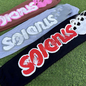 Lightweight Best Selling Fitness Jogging Zipper Style Customized Contrast Color <b>Men</b> Outer Wear Puff Printing <b>Tracksuits</b> - Product Image 3