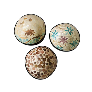 ชามกะลามะพร้าวแบบพรีเมี่ยมพร้อมโมเสกมุกสำหรับกิจกรรมตกแต่งสปาและร้านขายของที่ระลึกในราคาส่ง - Product Image 5