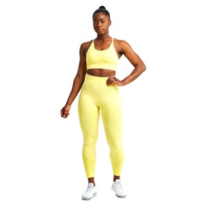 Vêtements de yoga pour femmes de haute qualité, taille plus, ensemble 2 pièces, logo sur le devant, séchage rapide, respirant, fabriqué au Pakistan - Product Image 1