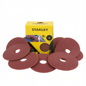 Discos de Lijado de Fibra Stanley de 115 mm, Paquete Múltiple, para Amoladoras Angulares - Product Image 2