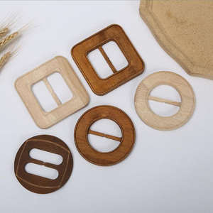 Boucle de ceinture réglable à double goupille en bois moderne de haute qualité personnalisée pour les cadeaux de Ramadan et d'anniversaire provenant d'un fournisseur indien - Product Image 3