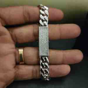 Pulsera de Diamantes Elegante de Hip Hop para Mujer, Oro Sólido de 18 Quilates, Certificado IGI, Corte Brillante, Plateado, Diseño Exclusivo, DOPE JEWELLS - Product Image 5