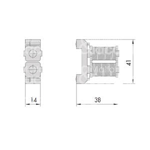 GRUPO DE BOBINA Voltaje 12V AC para cerraduras eléctricas serie: 12010 - 12011 - 12015 - 12016 - Product Image 1