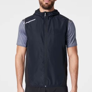 Veste matelassée sans manches pour homme REDDITO SPORTS personnalisée, respirante, en laine, avec capuche amovible, coupe-vent, vente en gros - Product Image 5