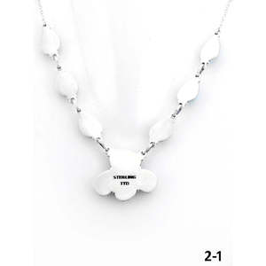 Collier en turquoise de Kingman du sud-ouest et argent sterling en forme de fleur pour les occasions de cadeaux - Product Image 4