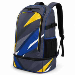 Sac à dos de sport en nylon imprimé sur mesure, sac de football, capacité 50-70L, plusieurs compartiments zippés pour équipement de football, vêtements et accessoires - Product Image 1