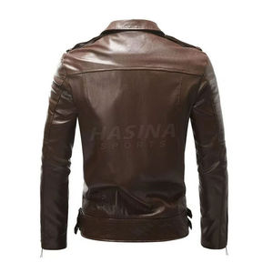 PromotionBlouson en cuir personnalisable pour hommes décontractés Bomber Logo Service OEM pour vestes vierges d'hiver - Product Image 2