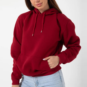Sudadera con Capucha Personalizada para Mujer, de Invierno, de Algodón y Felpa, de Manga Larga, Holgada, con Bordado 3D y Estampado Frontal - Product Image 2