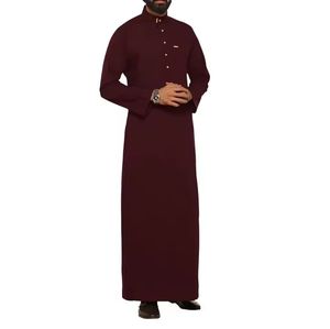 Shalwar Kameez Casual de Manga Larga con Cuello en V, Holgado, Largo hasta el Suelo, Transpirable, Nueva Moda Qatarí - Product Image 5