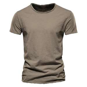 2025 tout nouveau t-shirt pour hommes t-shirt à manches courtes en coton de couleur pure - Product Image 1