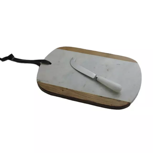 Planche à découper ronde, ensemble d'outils de cuisine, planche à découper en marbre de haute qualité, pour Restaurant, hôtel, maison, cadeau de mariage - Product Image 2