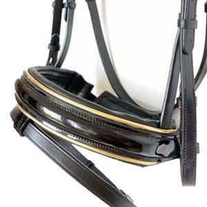 Brida de caballo inglés ecuestre de primera calidad con correas de cuero duraderas, accesorios de metal y Botas de lluvia de goma para mayor comodidad - Product Image 4