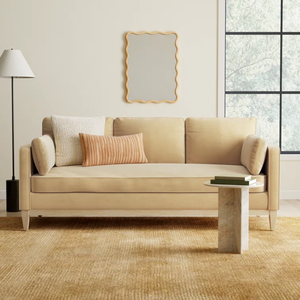 Lineage Corporation Pera 84''Velvet Sofa luxe velours sellerie cadre en bois massif assure durabilité et stabilité - Product Image 2