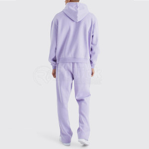 Ensemble de survêtement évasé pour homme, style streetwear moderne, tissu doux pour un usage quotidien - Product Image 2