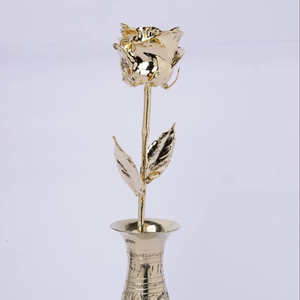 Wholesale Gold Rose Vase Stylish Floral Display for Halloween Events - Product Image 1