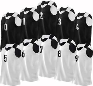 Ensemble de maillots de basket-ball réversibles pour hommes avec numéros, ensemble complet pour les matchs, les entraînements, respirant et évacuant l'humidité - Product Image 1
