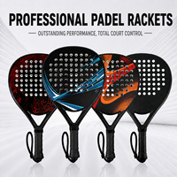 Professionelle Carbonfaser-Padel-Schläger mit Verbesserter Vergebungsfähigkeit und Platzkontrolle, Kundenspezifische OEM-Fertigung, Weitere Designoptionen, Komplettes Set
