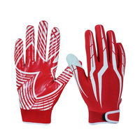 Guantes de Fútbol Americano para Receptor, Más Vendidos, Dedos Completos, Juveniles y Adultos, Diseño Personalizado con Impresión GLOBAL STAR HRS-RR-5310