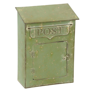 ตู้จดหมายติดผนังคุณภาพสูง สีเขียว ทำจากโลหะ เหมาะสำหรับติดตั้งภายนอกและภายในบ้าน สวน ตกแต่งบ้าน ราคาสมเหตุสมผล - Product Image 1